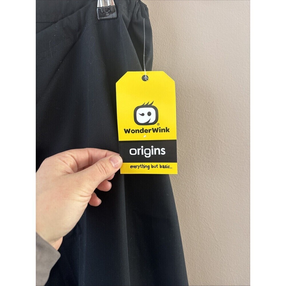 WonderWink 5006 Origin Unisex Scrub Pants M Black Drawstring Medical NWT - Picture 4 of 7